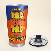 Load image into Gallery viewer, Personalized 'You Are The Best Dad Ever' Anime Tumbler Tumbler Cup PopCulturePrints