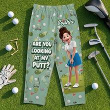 Load image into Gallery viewer, Personalized Funny Pajama Pants for Golf Lovers - Perfect Gift for Friends, Family & Golf Enthusiasts Pajama Pant PopCulturePrints