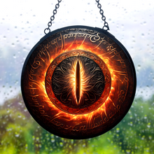 Load image into Gallery viewer, Fantasy Eye Stained Glass Ornament for Fantasy Novel Enthusiasts Suncatcher PopCulturePrints