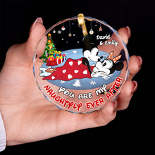 Load image into Gallery viewer, Personalized Couples Christmas Ornament - Naughty Ever After | Valentine's Day Gifts Ornament PopCulturePrints