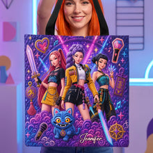 Load image into Gallery viewer, Fantasy Girl Squad Tote Bag - Personalized Gifts 04naqn110726 Tote Bags PopCulturePrints