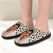 Load image into Gallery viewer, Personalized Smiling Couple Slippers | Unique Gifts for Couples Shoes PopCulturePrints