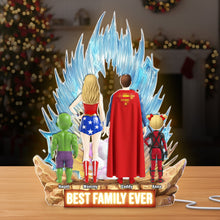 Load image into Gallery viewer, Best Family Ever Acrylic Light Box - Custom Personalized Gift for Family Light Box PopCulturePrints