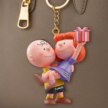 Load image into Gallery viewer, Forever Love Keychain: A Personalized Gift for Couples Keychains PopCulturePrints