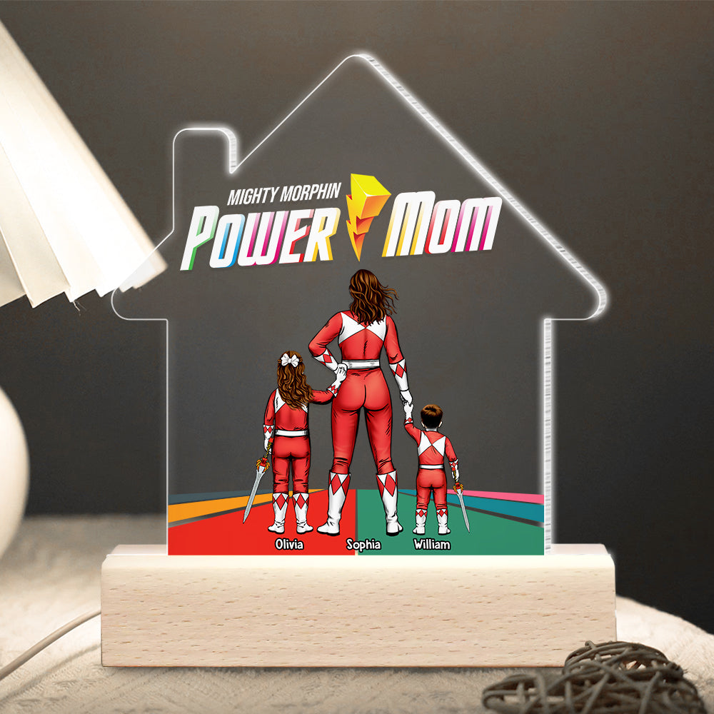 Custom LED Light: Power Mom Tribute Led Night Light PopCulturePrints