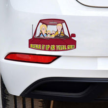 Load image into Gallery viewer, "Buckle Up for Safety!" - Personalized Family Car Decal - Custom Gift for Parents, Kids, and Family Fun Decal Sticker PopCulturePrints