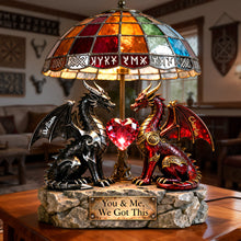 Load image into Gallery viewer, You & Me, We Got This - Viking Couple Light Box - Personalized Gift for Couples Light Box PopCulturePrints