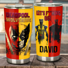Load image into Gallery viewer, Deadpool & Wolverine - Personalized Themed Tumbler Tumbler PopCulturePrints