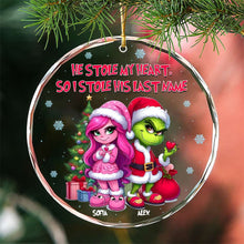 Load image into Gallery viewer, Custom Cartoon Christmas Couple Ornament | Personalized Valentine's Day Gifts Ornament PopCulturePrints