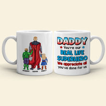Load image into Gallery viewer, Personalized Superhero Dad Mug - Custom Gift for Dad Coffee Mug PopCulturePrints