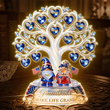 Load image into Gallery viewer, Make Life Grand with Our American Gnome Grandparent Light Box - Personalized Gifts for Grandparents Light Box PopCulturePrints