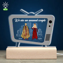 Load image into Gallery viewer, Custom 3D LED Light - Unusual Couple with Wooden Base | Valentine's Day Gifts Led Night Light PopCulturePrints