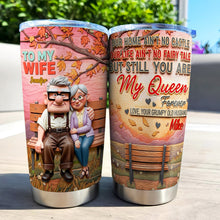 Load image into Gallery viewer, You're My Queen Forever Tumbler - Personalized Gift for Your Wife Tumbler Cup PopCulturePrints
