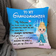 Load image into Gallery viewer, Personalized Princess Pillow for Granddaughter - Magical Gift Pillow PopCulturePrints