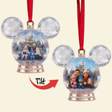 Load image into Gallery viewer, Create Magical Memories with Personalized Sparkle Globe Christmas Ornament - Custom Photo Gift for Family & Friends Ornament PopCulturePrints