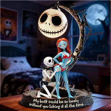 Load image into Gallery viewer, Acrylic Couple Plaque - "My butt would be so lonely without you licking it all the time" - Personalized Gift for Couples Light Box PopCulturePrints