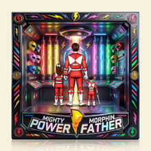 Load image into Gallery viewer, Mighty Power Father - Personalized Acrylic Plaque for Dad | Custom Gift for Father's Day, Grandpa, and More Shaped Plaques PopCulturePrints