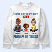 Load image into Gallery viewer, Celebrate Your First Father's Day - Personalized T-Shirt for Dads, Grandpas & Families T-shirt PopCulturePrints