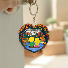 Load image into Gallery viewer, Personalized Couple Keychain - Together Since 2016 Keychains PopCulturePrints
