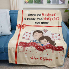 Load image into Gallery viewer, Customized Couple's Christmas Blanket | Perfect Valentine's Day Gifts for Winter Blanket PopCulturePrints