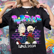 Load image into Gallery viewer, Personalized Partner In Crime Shirt for Couples - Y2K Style Shirts PopCulturePrints