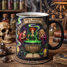 Load image into Gallery viewer, “Brew Up Some Magic!” - Personalized Spooky Brew Magic Mug - Gift for Witch Lovers