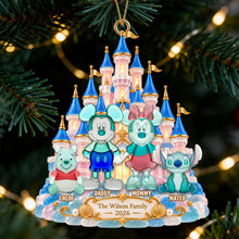 Load image into Gallery viewer, ✨ Make Memories with the Magical Castle Family Ornament - Personalized Christmas Gifts 🎄 Ornament PopCulturePrints