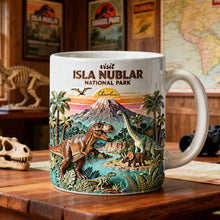 Load image into Gallery viewer, “Roar of the Past” - Prehistoric World National Park Coffee Mug - Personalized Gift for Dino Lovers Coffee Mug PopCulturePrints