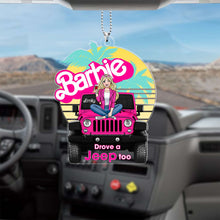 Load image into Gallery viewer, Customizable Couple Car Hanging Ornament - Drive Safe, I Need You Tonight Ornaments PopCulturePrints