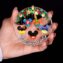Load image into Gallery viewer, Custom Family Christmas Ornament - Disney Inspired Design Ornament PopCulturePrints