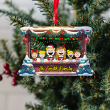 Load image into Gallery viewer, Custom Family Christmas Acrylic Ornament Ornament PopCulturePrints