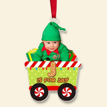 Load image into Gallery viewer, Personalized Christmas Ornament for Kids - Custom Photo & Name Ornament PopCulturePrints