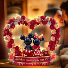 Load image into Gallery viewer, And They Lived Happily Ever After - Romantic Couple Acrylic Light Box - Personalized Gift for Couples, Anniversaries, and Weddings Light Box PopCulturePrints