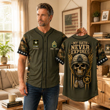 Load image into Gallery viewer, "My Oath Never Expires" - Personalized Military Legacy Jersey Shirt - Custom Gift for Veterans and Military Enthusiasts AOP Products PopCulturePrints