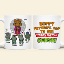 Load image into Gallery viewer, Turtley Awesome Dad Personalized Mug Coffee Mug PopCulturePrints