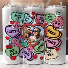 Load image into Gallery viewer, Personalized Love Tumbler for Couples - Custom Photo Gift for Valentine's Day Tumbler Cup PopCulturePrints