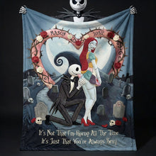 Load image into Gallery viewer, Love At Midnight Blanket - Personalized Gift for Couples Blanket PopCulturePrints