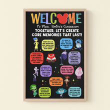 Load image into Gallery viewer, Personalized Teacher Welcome Poster - Create Core Memories in Classroom Poster & Canvas PopCulturePrints