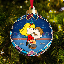 Load image into Gallery viewer, Custom Cartoon Couple Christmas Ornament - Personalized Holiday Gift for Valentine's Day Gifts Ornament PopCulturePrints