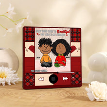 Load image into Gallery viewer, Personalized Music Fridge Magnet for Couples - Our Love Story Fridge Magnet PopCulturePrints