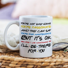 Load image into Gallery viewer, Personalized Cartoon Couple Coffee Mug - Perfect Valentine's Day Gifts for High Maintenance Love Coffee Mug PopCulturePrints