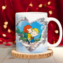 Load image into Gallery viewer, Personalized Cartoon Couple Valentine's Day Mug Coffee Mug PopCulturePrints