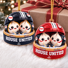 Load image into Gallery viewer, House Divided Dumpling Couple Ornament - Personalized Gifts For Sport Lover Christmas Ornament 05HUQN131026 Ornament PopCulturePrints