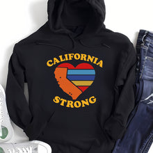 Load image into Gallery viewer, California Strong Heart Shirt - Support for Wildfire Relief Shirts PopCulturePrints