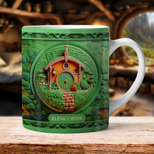 Load image into Gallery viewer, Personalized Fantasy Adventure Coffee Mug - Custom Hobbit House Design Coffee Mug PopCulturePrints