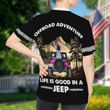 Load image into Gallery viewer, Personalized Jeep Girl Cap with Sunflower and Custom Name AOP Products PopCulturePrints