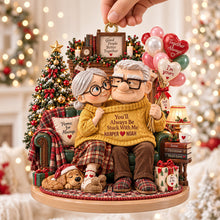 Load image into Gallery viewer, You’ll Always Be Stuck With Me - Forever Bond Couple Ornament | Personalized Gifts for Couples Ornament PopCulturePrints