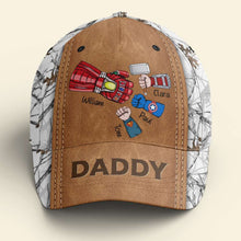 Load image into Gallery viewer, Personalized Superhero Dad Cap - Custom Name Gifts Caps PopCulturePrints