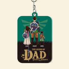 Load image into Gallery viewer, Personalized Legend of Dad Keychain - Customizable Family Gift Keychains PopCulturePrints