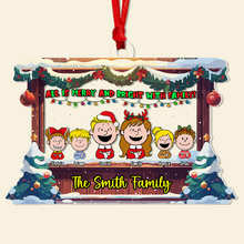 Load image into Gallery viewer, Custom Family Christmas Acrylic Ornament Ornament PopCulturePrints